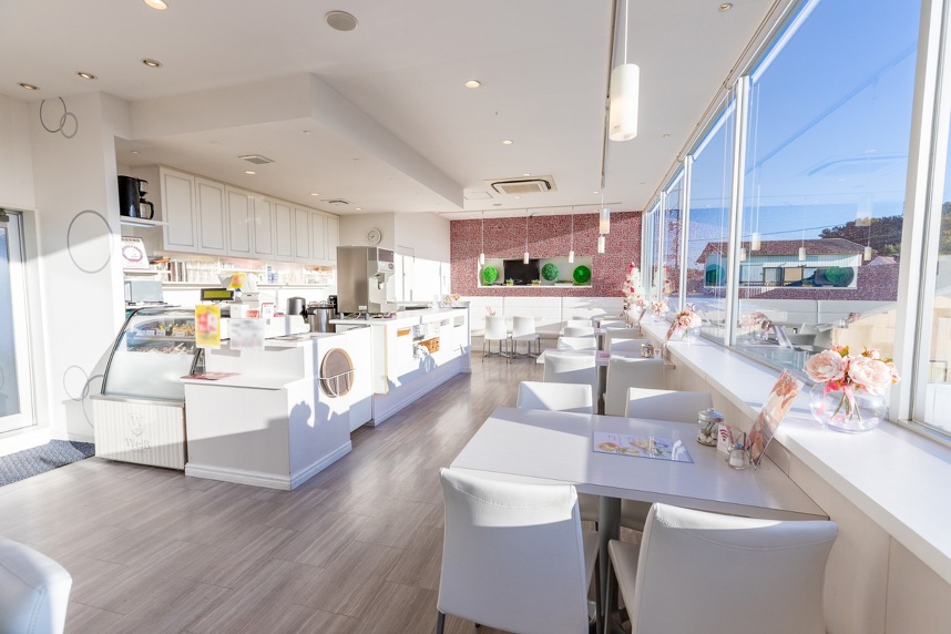 明るい空間：ママ友や、友だち同士で。