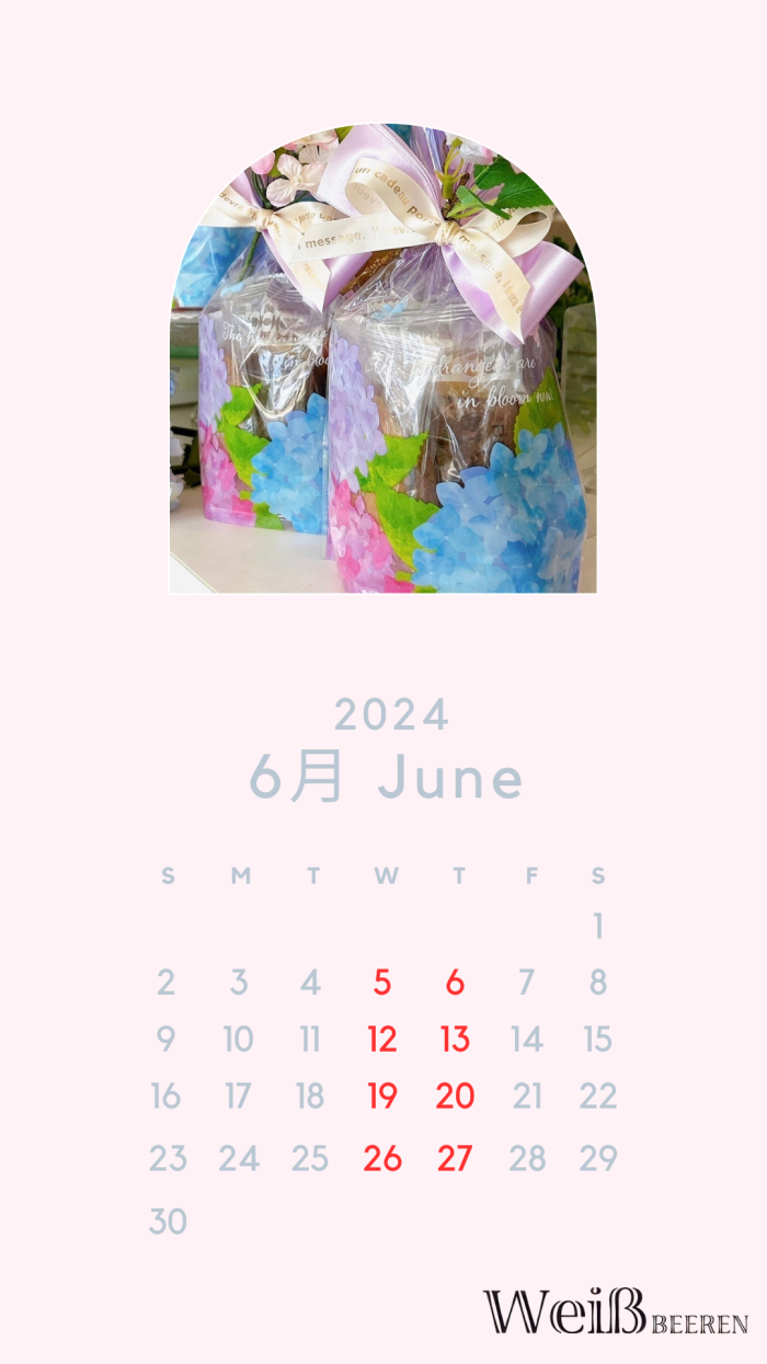 ◇2024年6月カレンダー◇