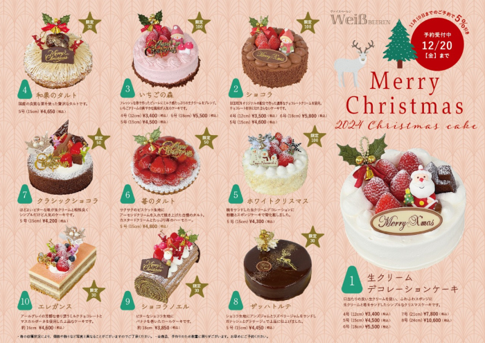 ◇クリスマスケーキ2024◇